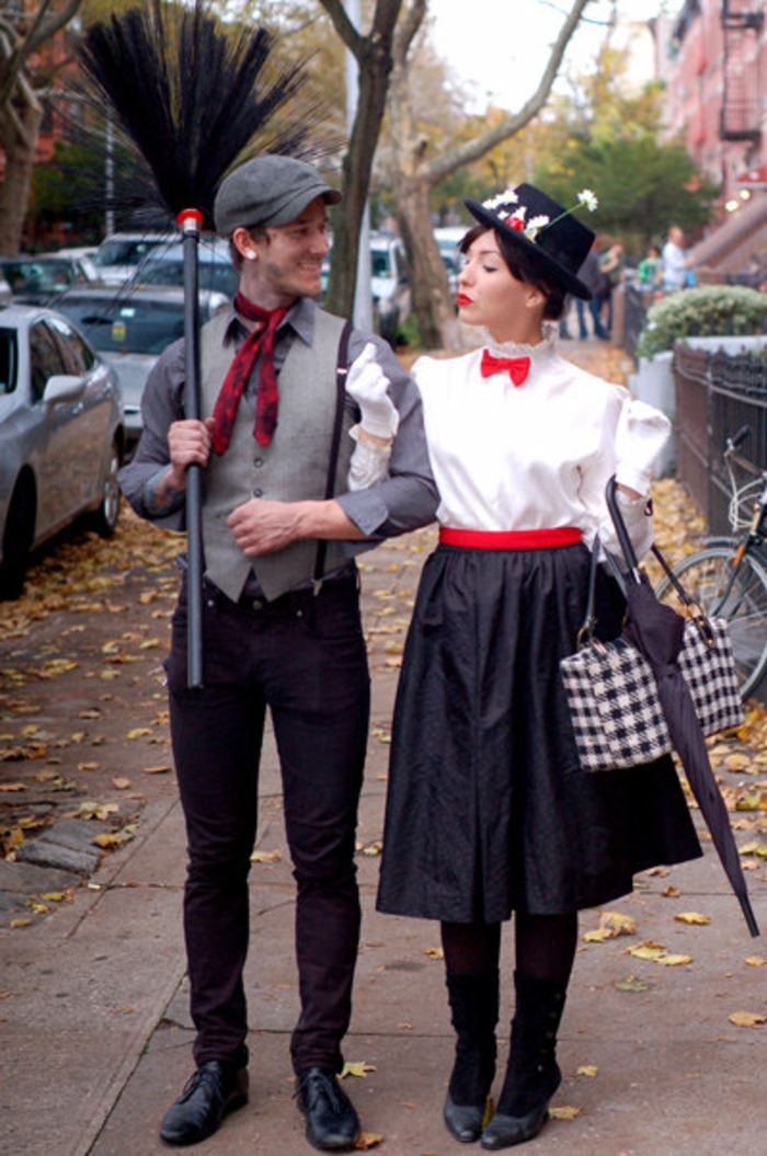 comment-se-déguiser-pour-Toussaint-déguisement-de-halloween-coutume-couple-vintage