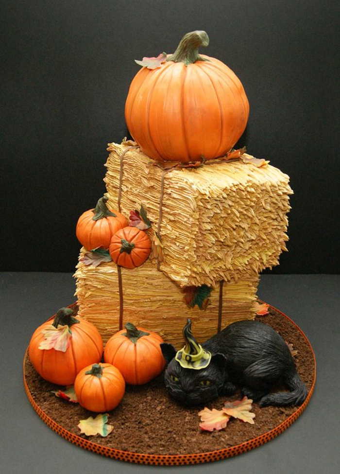gâteau-halloween-facile-faire-la-fête-toussaint-déco-idée-originale