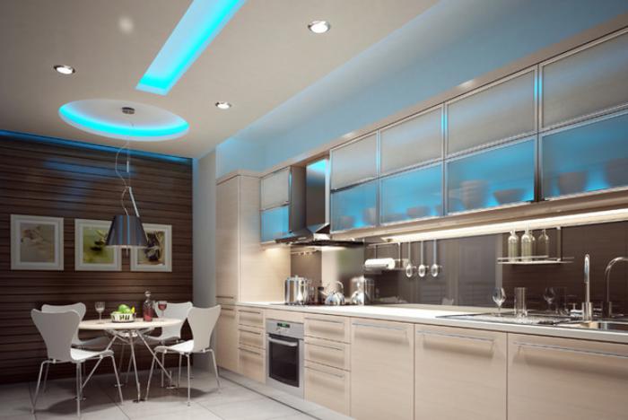Le plafond lumineux jolis designs de faux plafonds et d ... Eclairage inspiration plafond