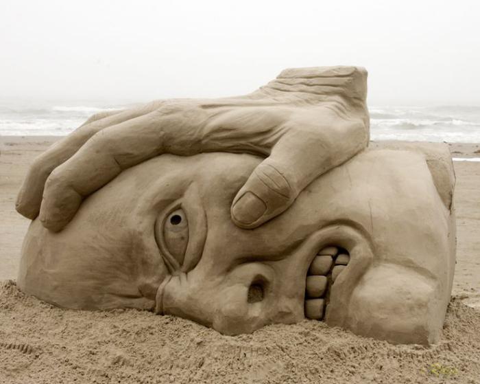 La sculpture de sable - un art que nous aimons - Archzine.fr