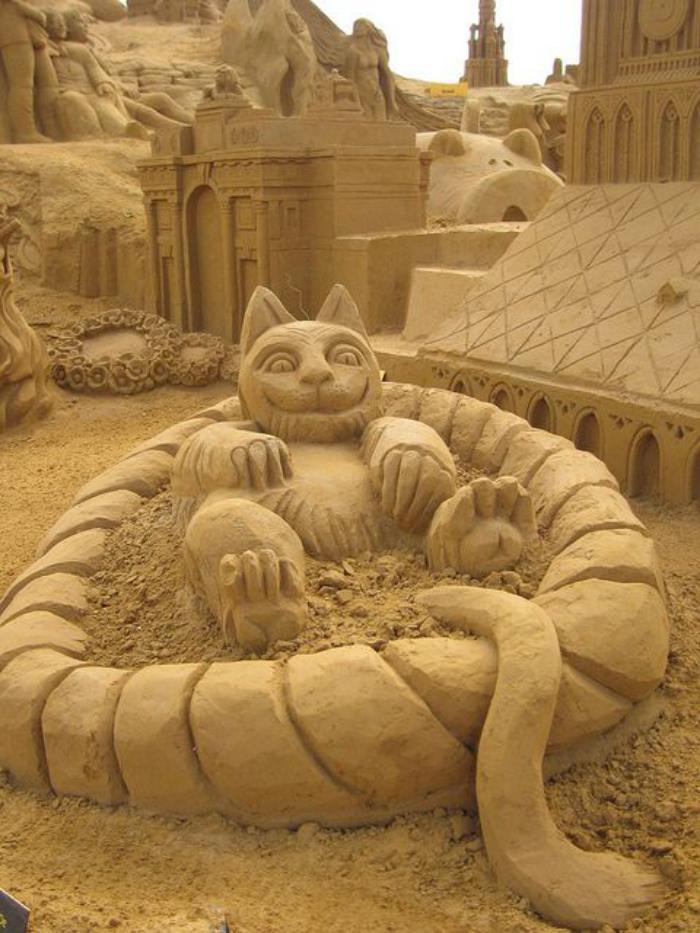 sculpture-de-sable-châteaux-et-villes-sur-sable