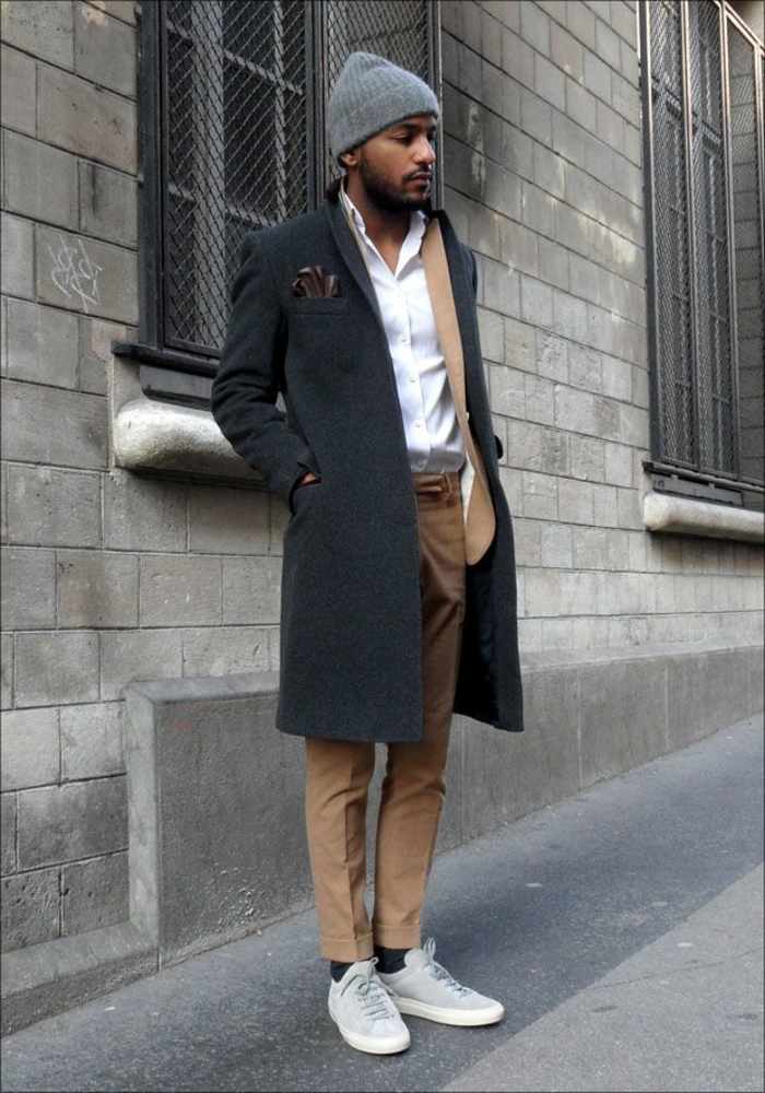1-comment-etre-elegant-avec-manteau-long-homme-manteau-homme-zara-pantalon-marron-clair-et-chemise-blanche