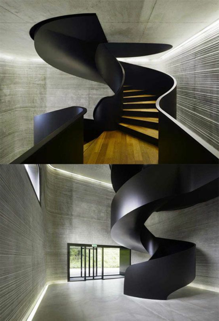 1-escalier-tournant-design-moderne-rambarde-noir-moderne-pour-bien-choisir-un-escalier-tournant