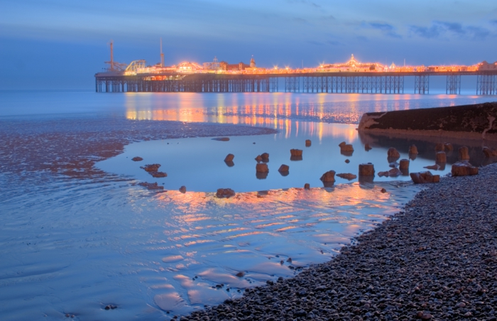 Angleterre-UK-Brighton-cité-touristique-et-historique-le-pont-pier