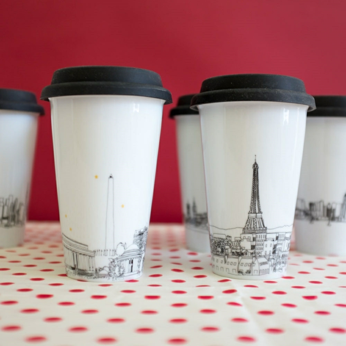 Boire-café-dans-tasse-isotherme-tasse-thermos-paris-dessin-stylisé