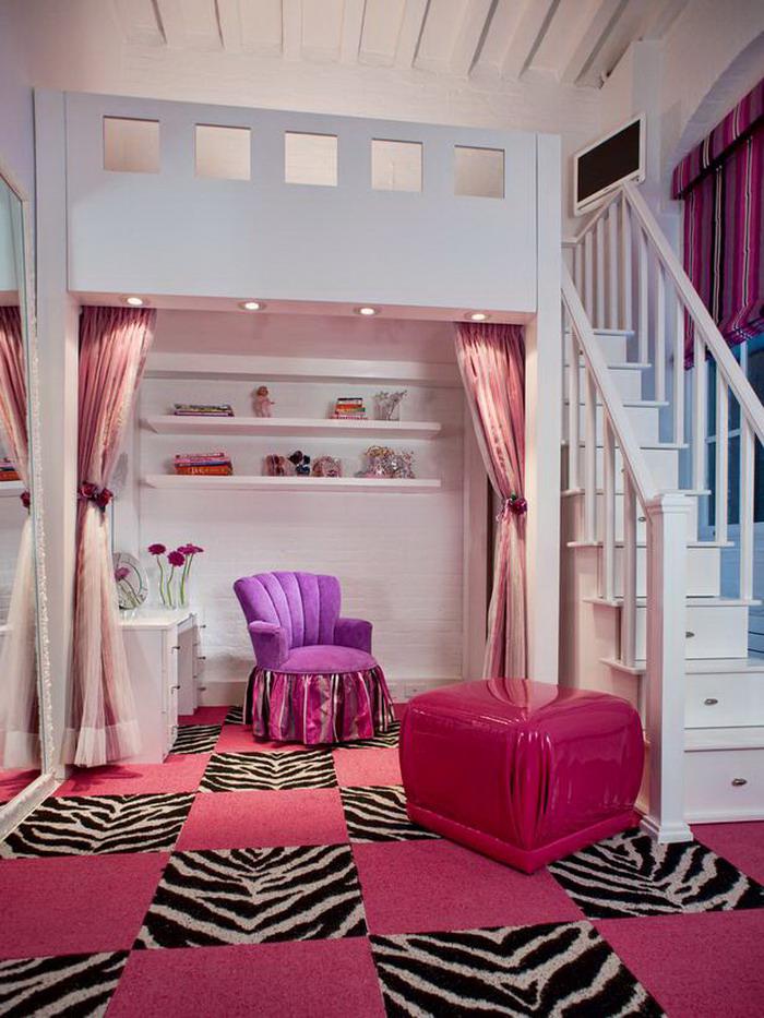 chambre-violette-et-blanche-intérieur-féminin