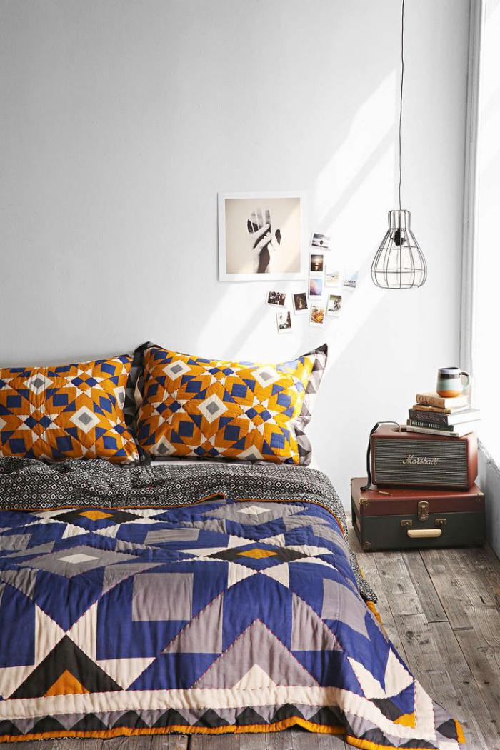 couverture-patchwork-belle-chambre-à-coucher