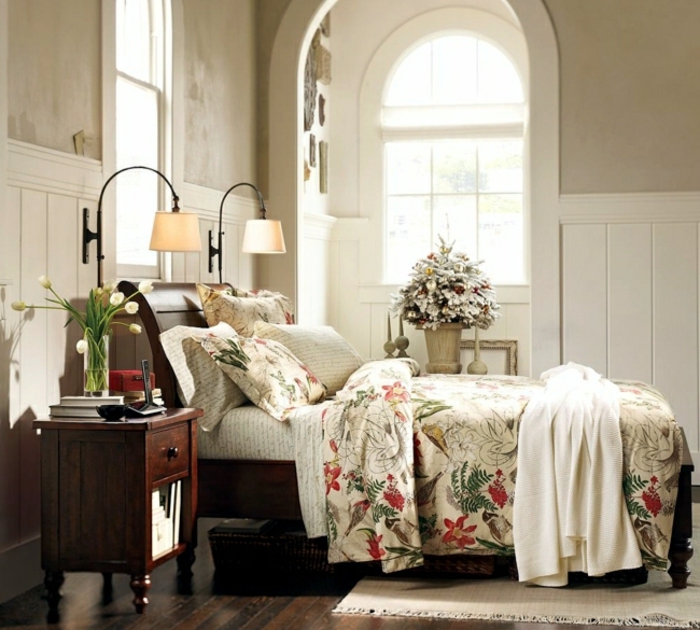 déco-fleurie-Belle-maison-rustique-décorée-pour-créer-de-l-ambiance-cozy