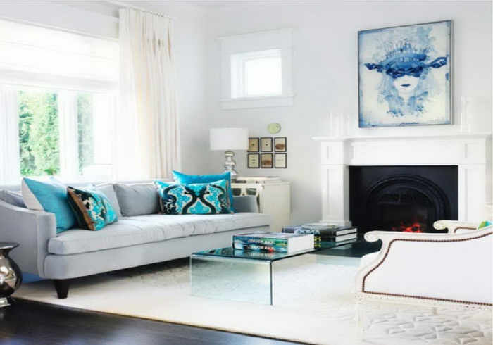 idée-quel-tapis-salon-choisir-intérieur-moderne-bleu-et-blanc