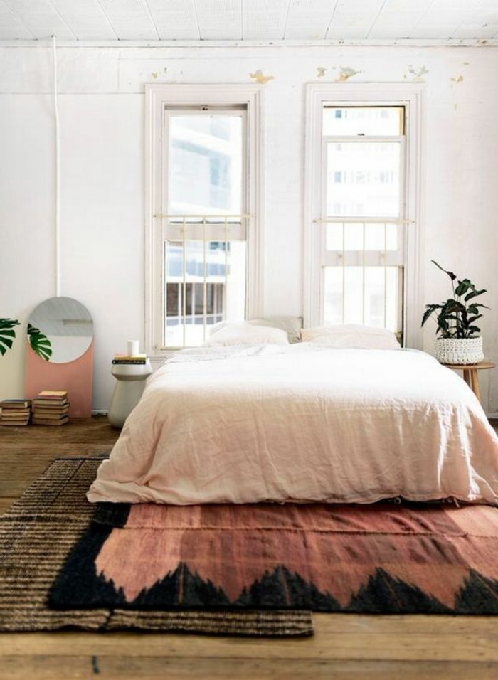 idée-tapis-chambre-fille-coloré-décoration-cool-vintage-déco