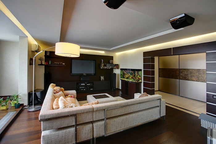 intérieur-classiquelampadaire-pour-salon-design-idées-déco-salle-de-séjour
