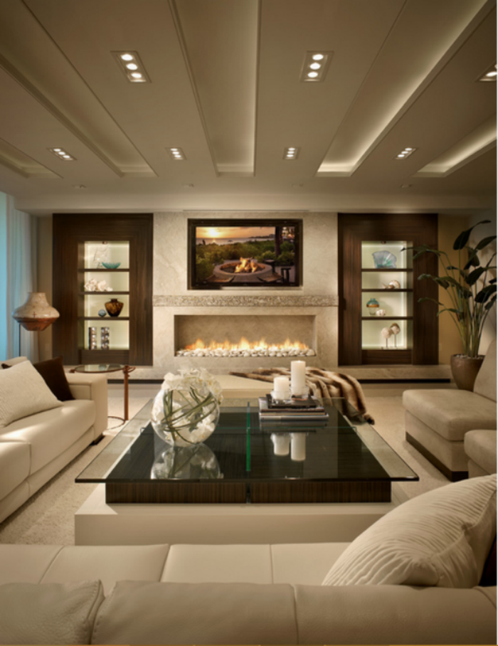 intérieur-design-canapé-très-confortable-idée- gran- confort-cheminée