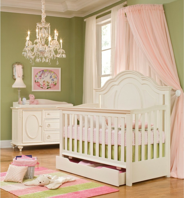 linge-de-lit-bébé-garçon-linge-de-lit-bebe-chambre-en-rose-et-vert