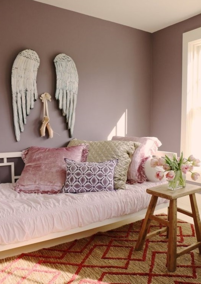 mauve-couleur-chambre-en-violet-design-d-intérieur-idée