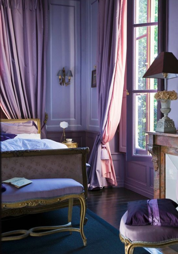 mauve-couleur-chambre-en-violet-design-d-intérieur-parme