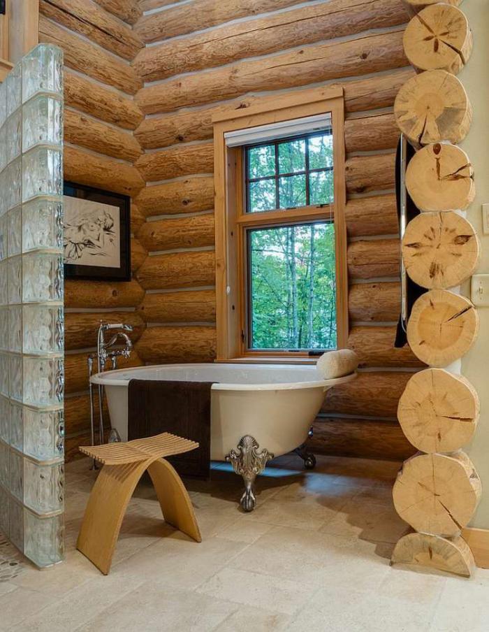 salle-de-bain-rustique-décoration-en-bois-magnifique