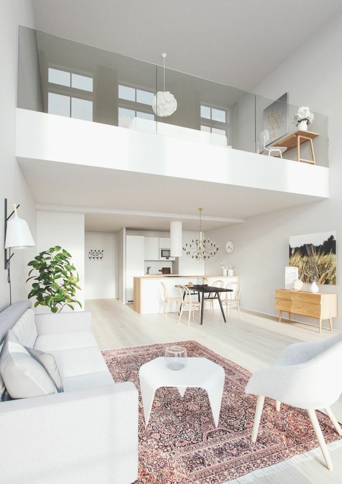 1-salon-moderne-blanc-d-esprit-loft-meuble-style-industriel-pas-cher-pour-loft-et-associé-tapis-coloré