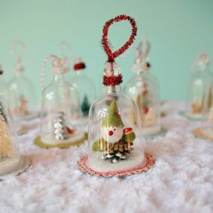 La cloche en verre - mille et une idées pour la décoration de Noël!