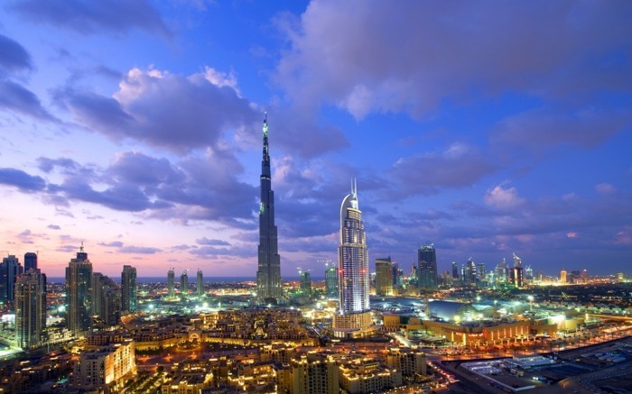 Dubai-Burj-al-Khalifa-belle-image-dubai-nuit-visité-capitales européennes à visiter