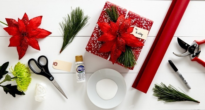 charmant-papier-cadeau-personnalisé-noeud-cadeau-emballage-cadeau-diy