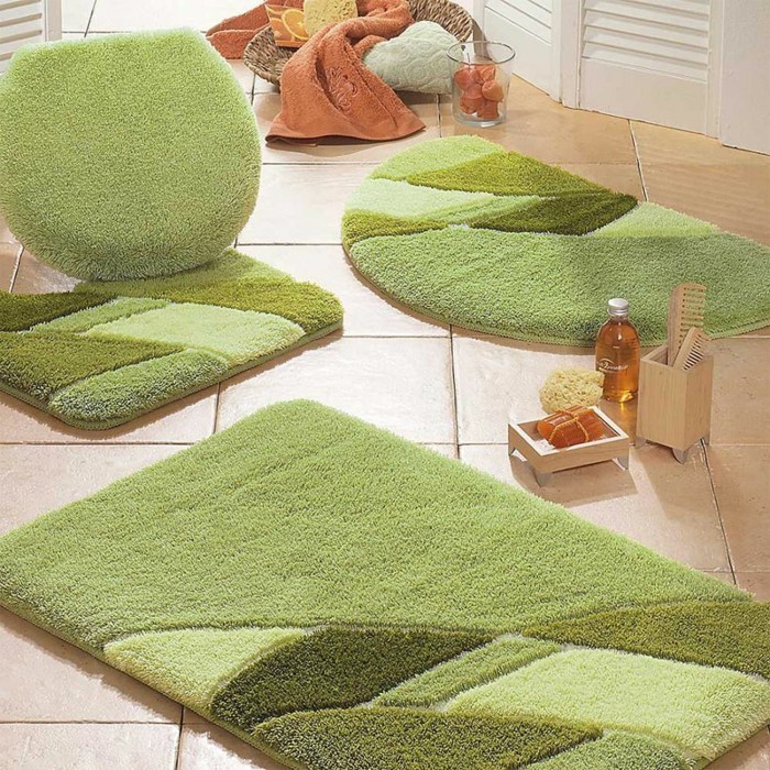 grand-tapis-salle-de-bain-tapis-ikea-belle-idée-paillasson-vert