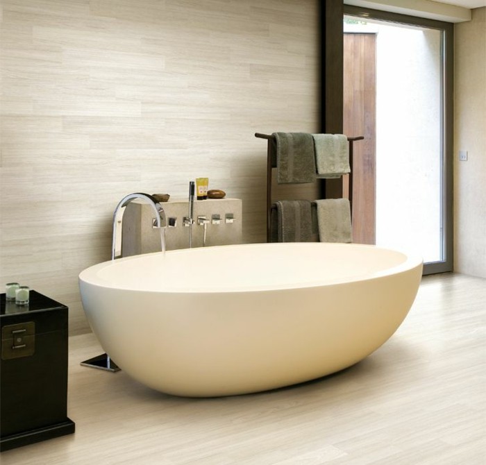 intérieur-de-lux-baignoire-design-baignoire-retro-beige-ovale-cool