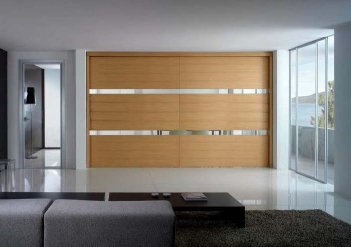 joli-salon-design-avec-placard-en-bois-clair-et-verre-portes-coulissantes-en-bois