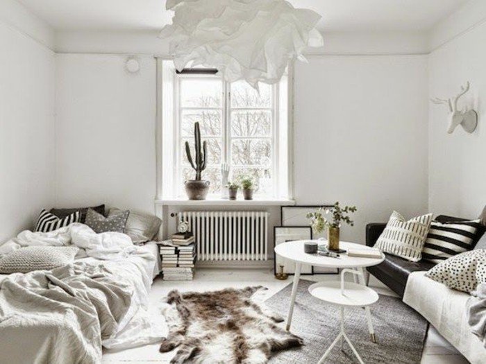 jolie-chambre-a-coucher-avec-deco-nordi-meubles-blancs-noirs-tapis-nordique-bureau-scandinae