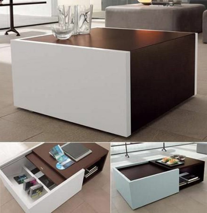 Choisir le meilleur design de la table basse avec rangement Salon design moderne