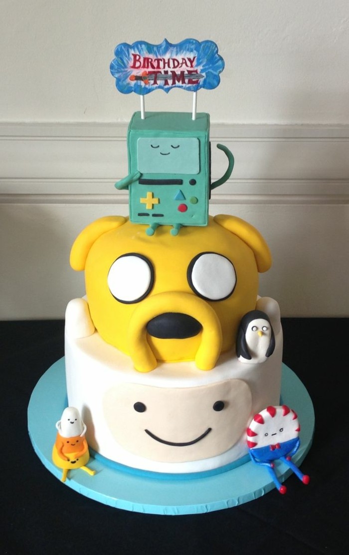 Magnifique-image-gâteau-d-anniversaire-image-gâteau-geek
