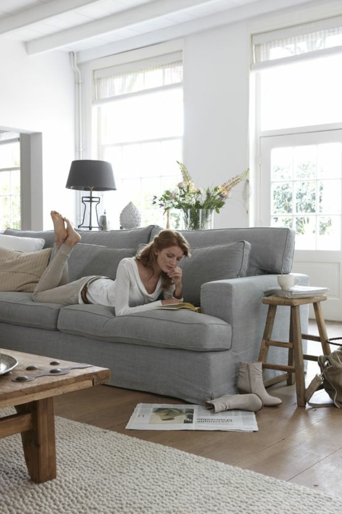 jolie-salon-taupe-meubles-gris-avec-quelle-couleur-associer-le-gris-tapis-beige