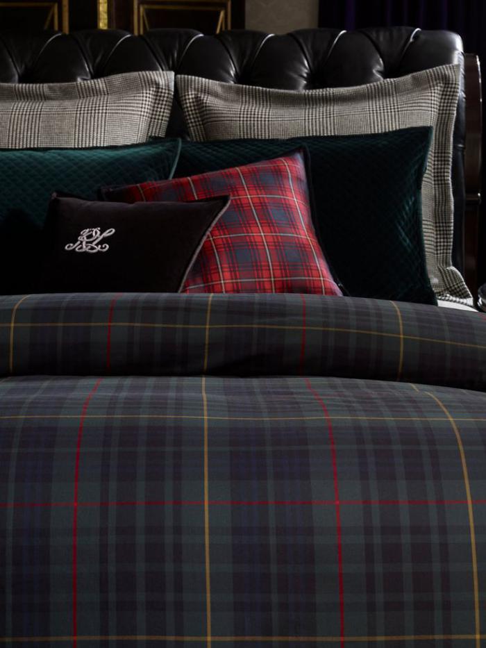 tissi-écossais-couettes-de-lit-tartan-chambres-à-coucher-traditionnelles