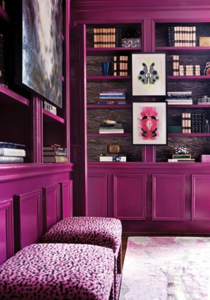 biblioteque-de-couleur-violet-nuancier-violet-idee-interieur-bibliotheque-nos-meilleures-variantes