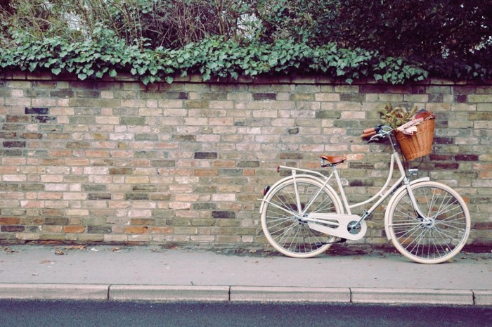 chouette-photo-voir-le-casquette-vélo-vintage-et-le-bicyclette-basket-fleurie