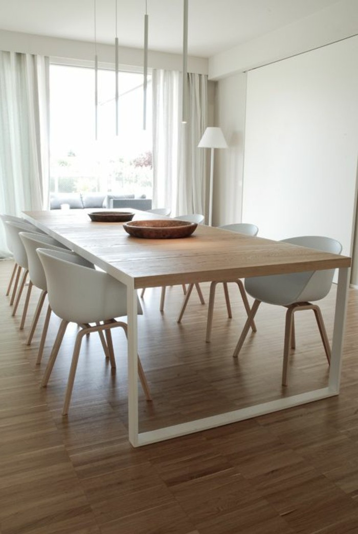 jolie table %C3%A0 manger design en bois pour la salle %C3%A0 manger design moderne