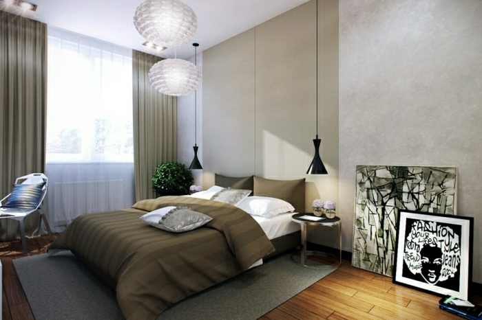 la-suspension-luminaire-leroy-merlin-luminaires-design-lustre-plume-ambiance-une-chambre-à-coucher