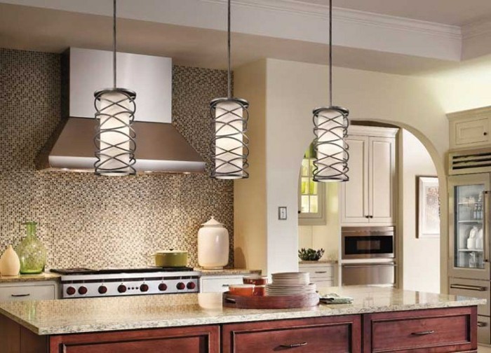 le-plafonnier-design-luminaires-suspension-salle-de-sejour-bien-aménagée-cuisine-carrelage