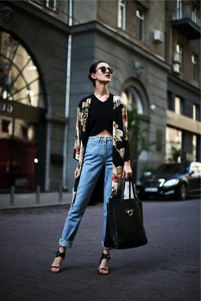 le-veste-kimono-femme-kimono-noir-veste-courte-idée-diy-en-été-belle-moderne