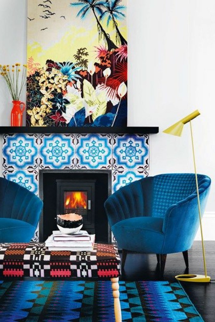 meubles-de-salon-couleur-complémentaire-du-bleu-salon-couleur-bleu-meubles