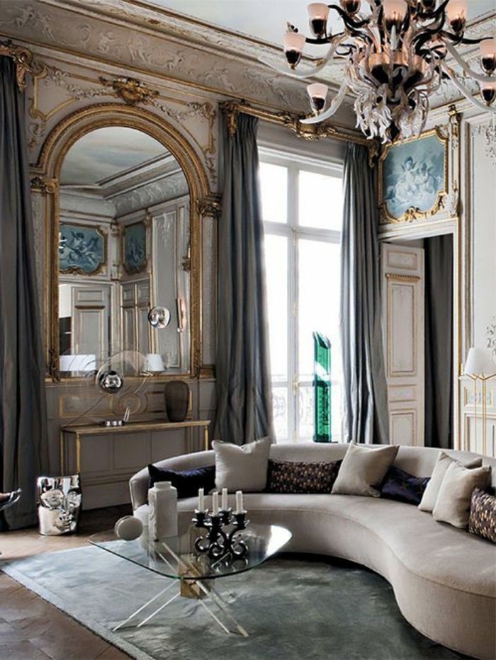 salon-vintage-interieur-chic-moderne-tapis-gris-dans-le-salon-moderne-canape-beige-d-angle