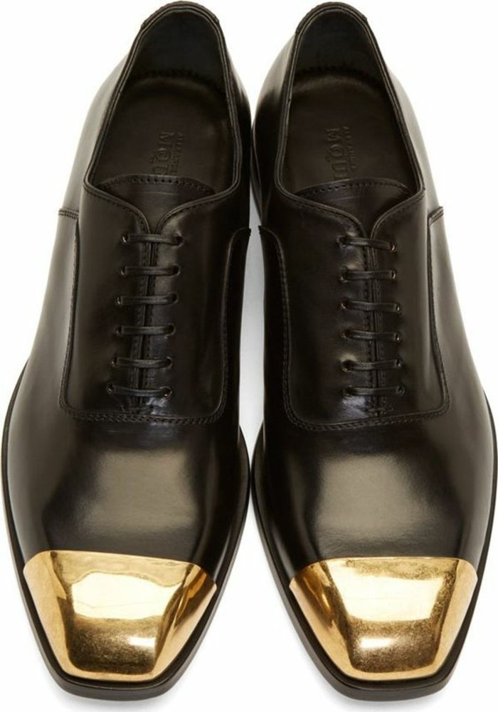 0-ssense.com-chaussures-femme-deribes-pas-cher-cuir-noir-bout-doré