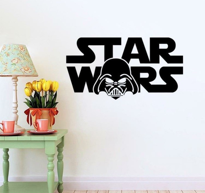 Belle-chambre-star-wars-aménagement-cool-a-faire-design-idée-pour-le-salon-sticker