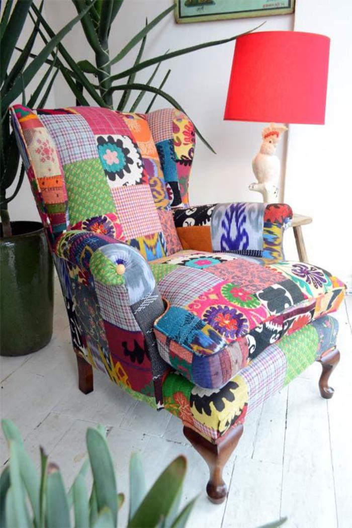 fauteuil-patchwork-fauteuil-déco-multicolore