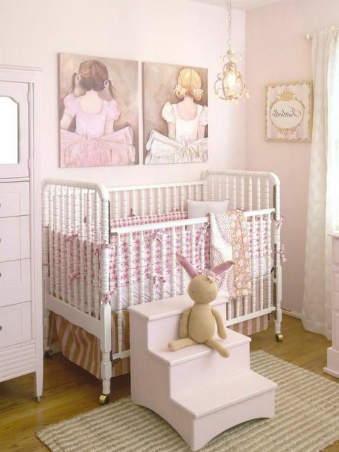 jolie-chambre-béb;e-fille-tour-de-lit-bébé-pas-cher-pour-la-chambre-bebe