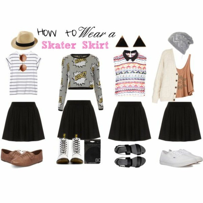 la-jupe-écossaise-jupe-crayon-zara-short-noir-femme-porter-vetement-les-styles-differents