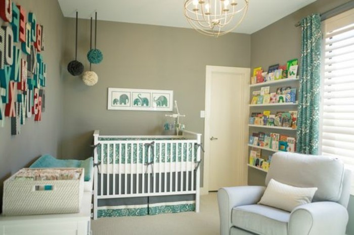 magnifique-chambre-bebe-tour-de-lit-bébé-mur-vert-chambre-bebe-meubles-d-interieur