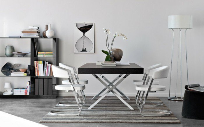 magnifique-table-de-salle-à-manger-design-table-ovale-chouette-carree-tapis-gris