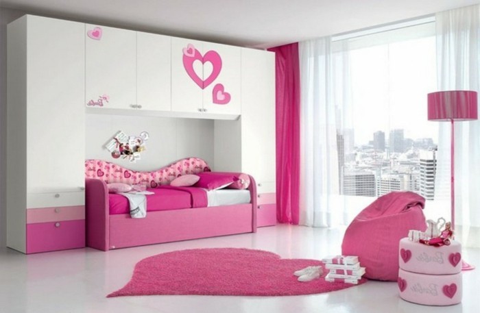 rideau-chambre-enfant-la-poupée-Barbie-rose-et-blanc-resized