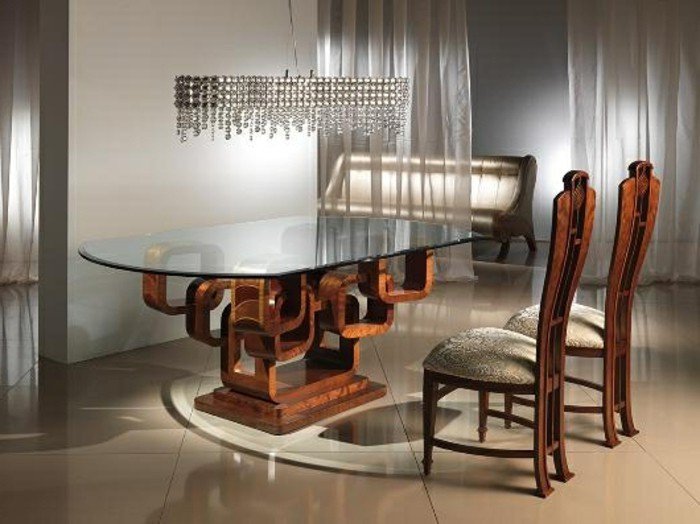 superbe-table-scandinave-table-carrée-avec-rallonge-pas-cher-lustre-baroque