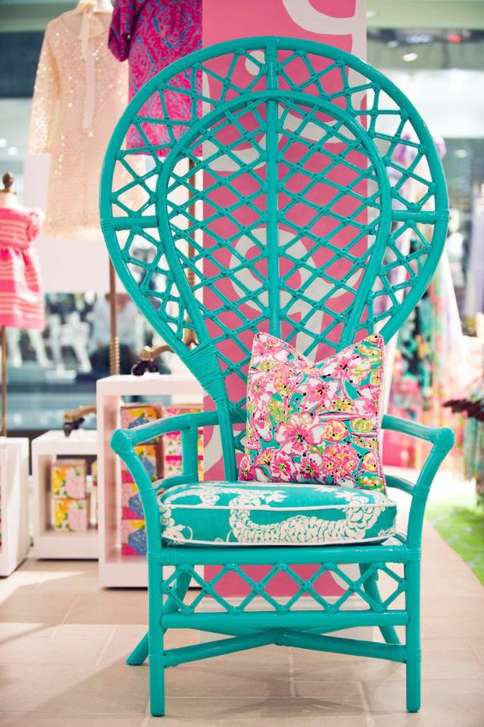 voir-les-meilleures-idées-design-chaises-en-rotin-chaise-osier-canape-rotin-bleu-fleurie